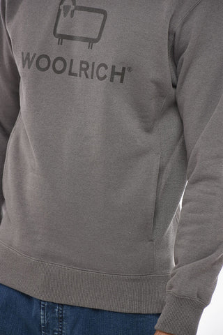 Felpa Hoodie in Cotone Garzato