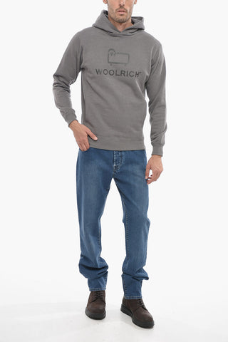 Felpa Hoodie in Cotone Garzato