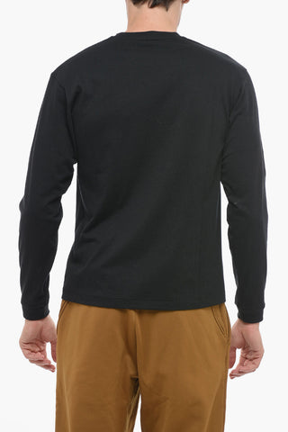 Long Sleeved Crew-neck T-Shirt with Printed Logo