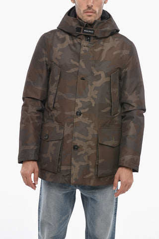 Piumino Utility Camouflage con Cappuccio