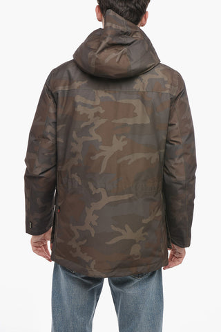 Piumino Utility Camouflage con Cappuccio
