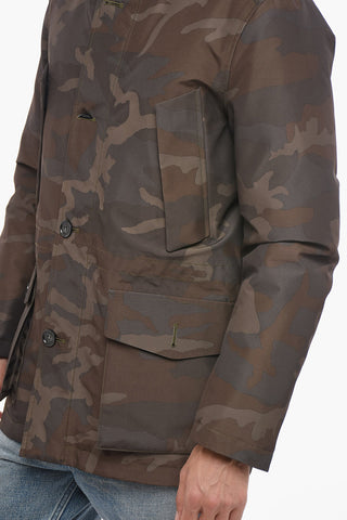 Piumino Utility Camouflage con Cappuccio