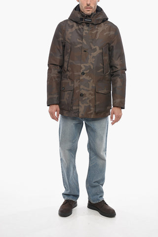 Piumino Utility Camouflage con Cappuccio