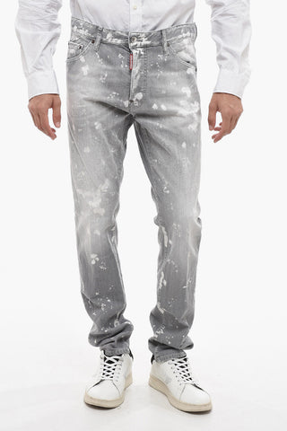 Tapered Fit Cool Guy Denims with Paint Motif
