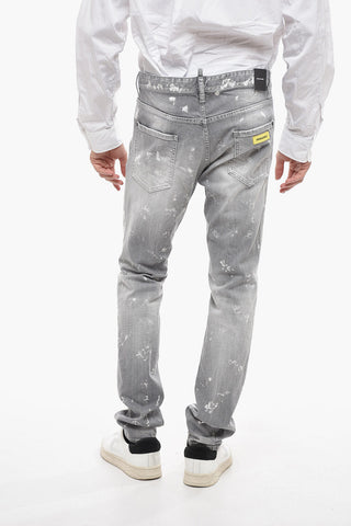 Tapered Fit Cool Guy Denims with Paint Motif