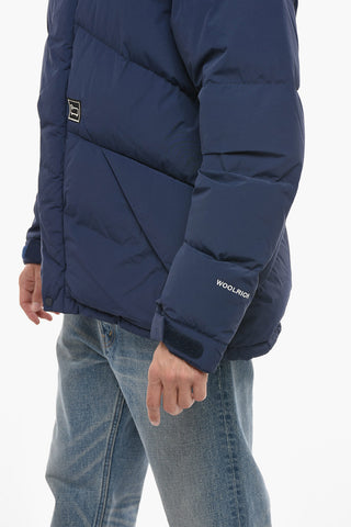 Nylon GREYLOCK Down Jacket with Touch Strap Closure