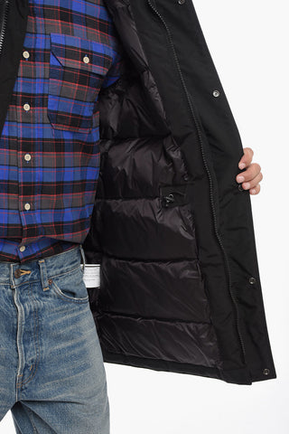 Cotton and Nylon CLEVELAND Down Jacketwith Hidden Closure