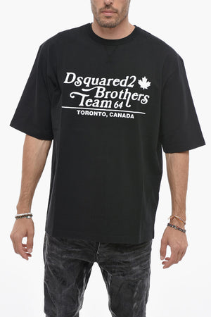 Loose Fit T-Shirt BROTHERS TEAM mit Logodruck