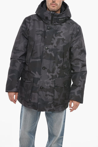 Camouflage GTX Utility Down Jacket with Hood