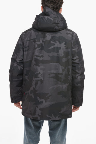 Camouflage GTX Utility Down Jacket with Hood