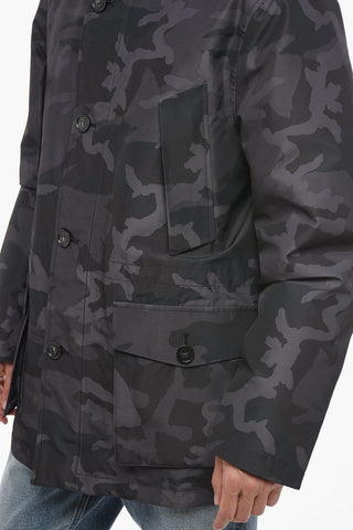 Camouflage GTX Utility Down Jacket with Hood