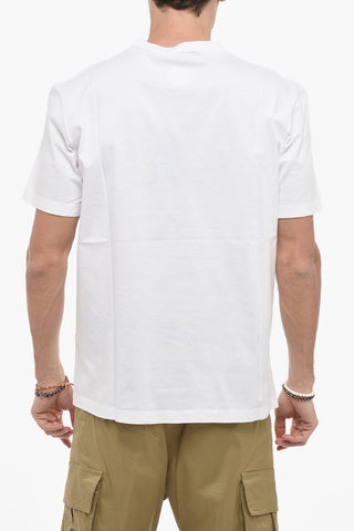 T-Shirt Girocollo con Stampa Logo Multicolor
