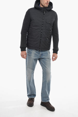 Piumino Utility con Maniche in Maglia