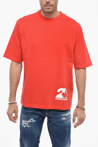 Loose Fit T-shirt with Logo Print