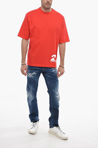 Loose Fit T-shirt with Logo Print