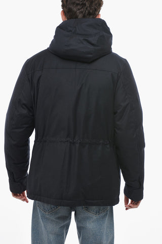 LORO PIANA  Virgin Wool MOUNTAIN Down Jacket with Removable Hood