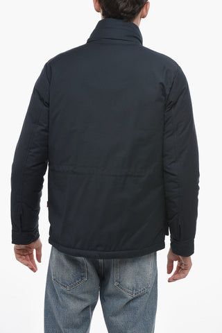 Solid Color Utility Down Jacket with Extractable Hood