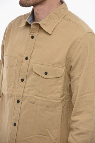 Camicia in Tinta Unita con Doppio Taschino