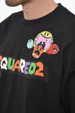 Skater Fit T-shirt with Multicolored Print