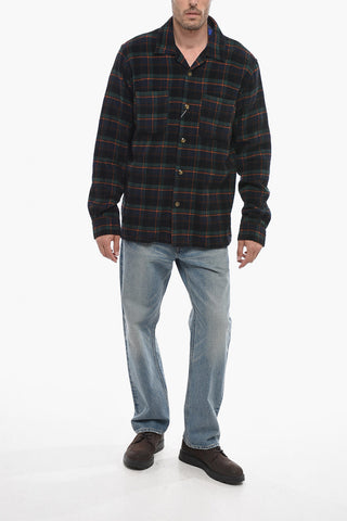 Tartan Checked Wool and Nylon Overshirt
