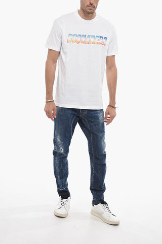 Cool Fit T-Shirt with Glitter-Effect Logo