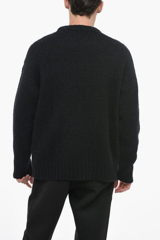 Crew-neck Sweater with Contrasting Detail
