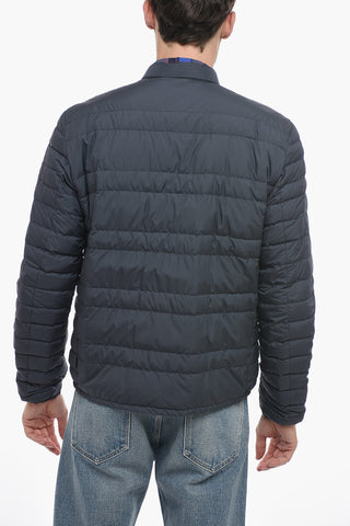 Quilted Down Jacket with Front Buttoning