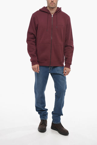 Fleeced Cotton LUXURY Sweatshirt with Zip Closure