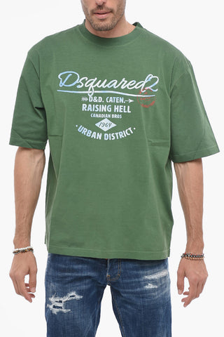 Loose Fit T-Shirt mit Logodruck