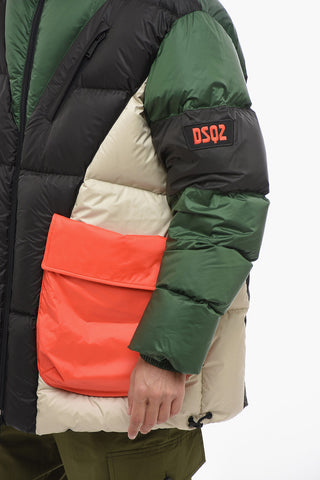 Oversized Steppjacke mit Klappentaschen