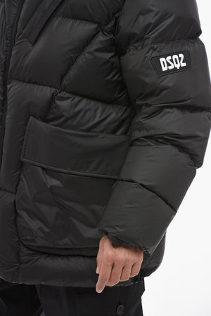 Oversized Steppjacke mit Klappentaschen