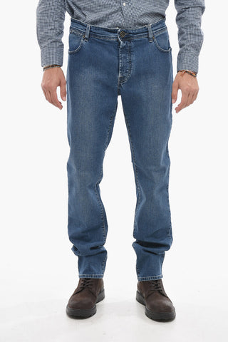 PENN-RICH Stretch Cotton Denims with Skinny Fit 17cm
