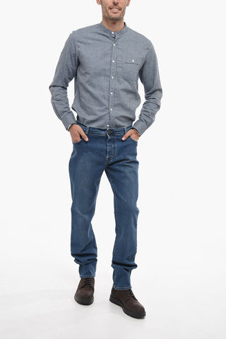 PENN-RICH Stretch Cotton Denims with Skinny Fit 17cm