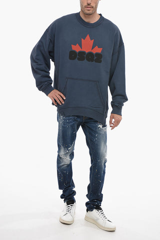 Cooler Sweatshirt mit Logodruck