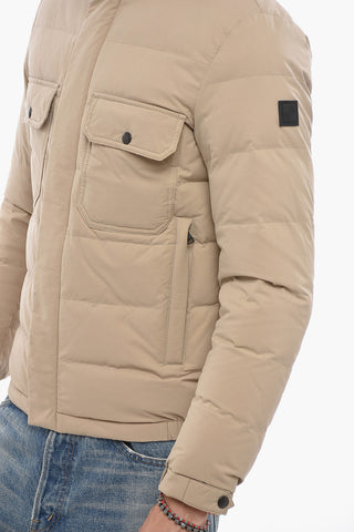 Solid Color SIERRA Down Jacket with Hidden Closure