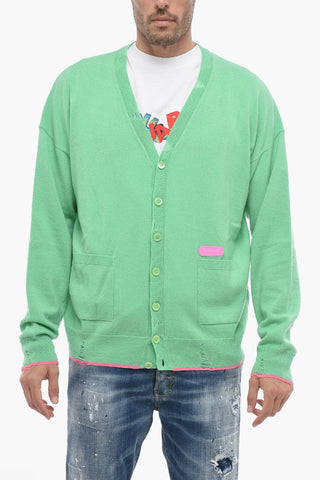 Cardigan aus Kaschmir-Mix mit Distressed-Detail