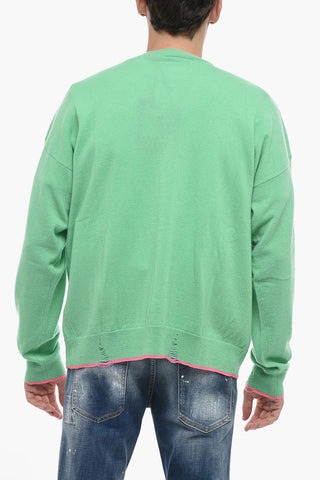 Cardigan aus Kaschmir-Mix mit Distressed-Detail