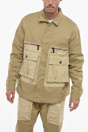 데님 유틸리티 재킷 퀼팅 안감