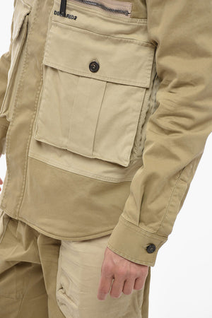 데님 유틸리티 재킷 퀼팅 안감