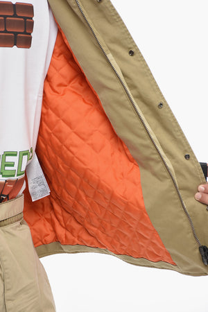 Utility Denim Jacket with Quilted Lining