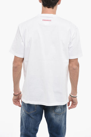 Bedrucktes Rundhals-T-Shirt