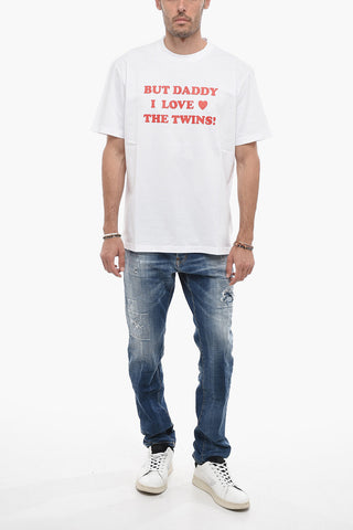 Bedrucktes Rundhals-T-Shirt