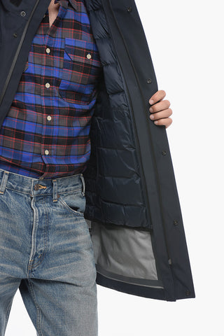 Solid Color TECHPACK Down Jacket with Removable Inner
