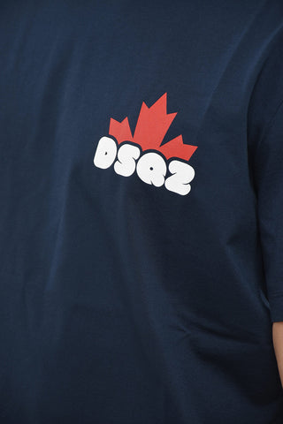 Loose Fit T-shirt with Logo Print