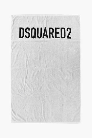 Cotton Beach Towel with Contrasting Logo