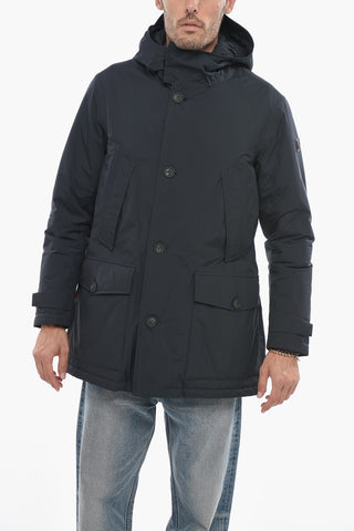 Solid Color MARINA Padded Jacket with Hood
