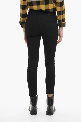 Cotton Blend Skinny Fit Denims with Belt Loops 13cm