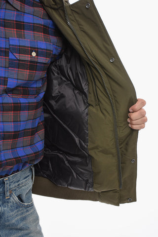 Cotton and Nylon NORTHERN Down Jacket with Real Fur