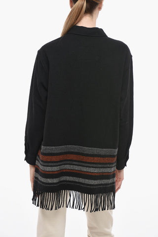 Wool ALASKAN Shirt with Fringe