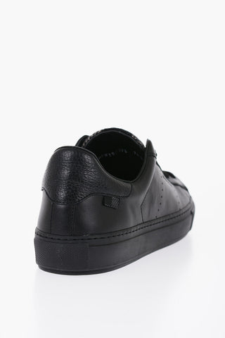 Leather ALL AROUND Low-Top Sneakers with Textured Leather detail